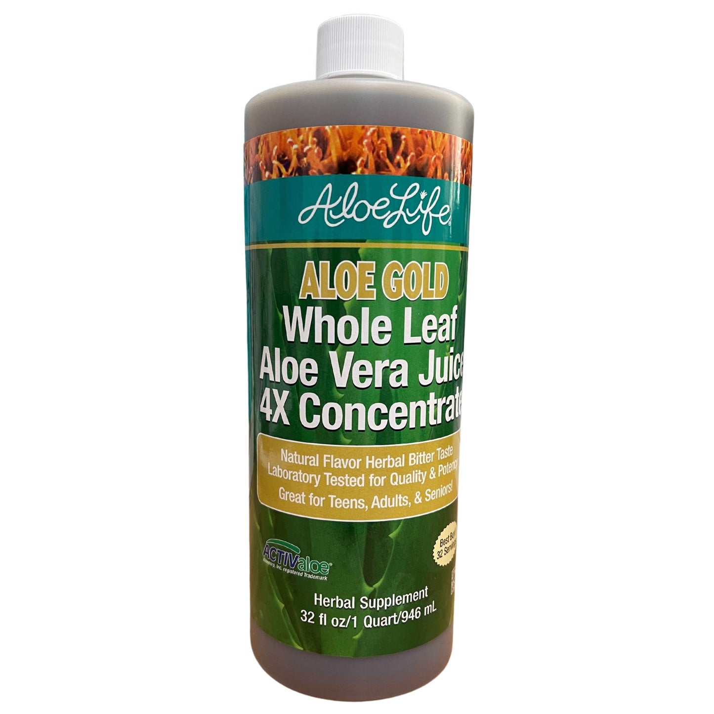 Aloe Gold Whole Leaf Juice 4X Concentrate
