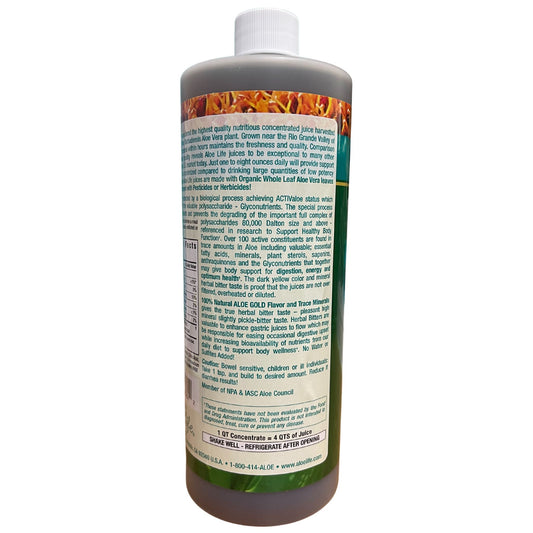 Aloe Gold Whole Leaf Juice 4X Concentrate