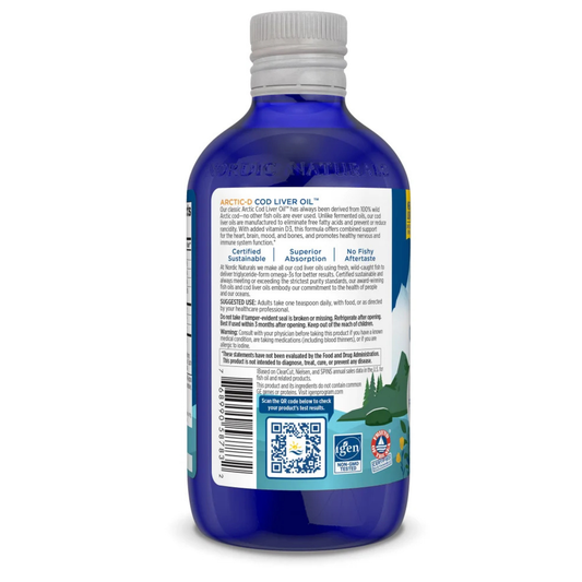 Nordic Naturals Arctic D Cod Liver Oil 8oz