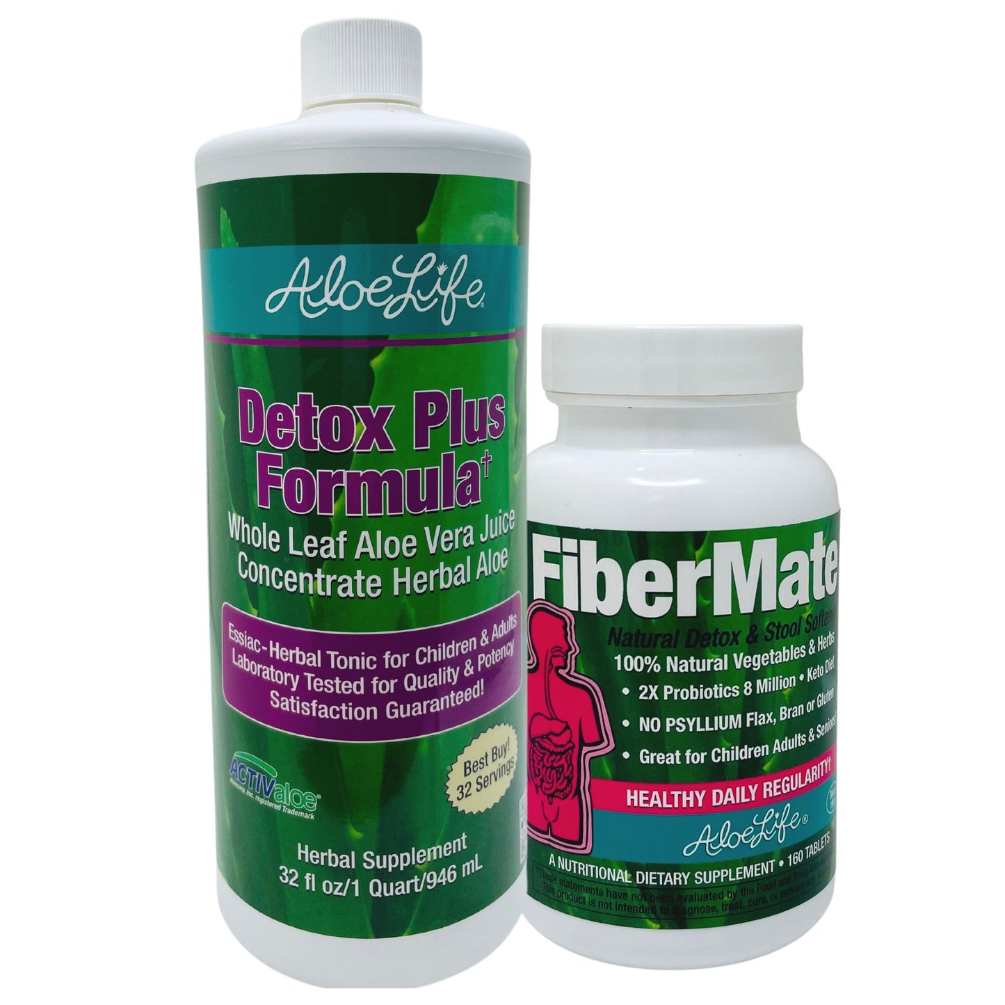 Detox & Renewal Bundle - 15% DISCOUNT Detox Quart and FiberMate Tablets
