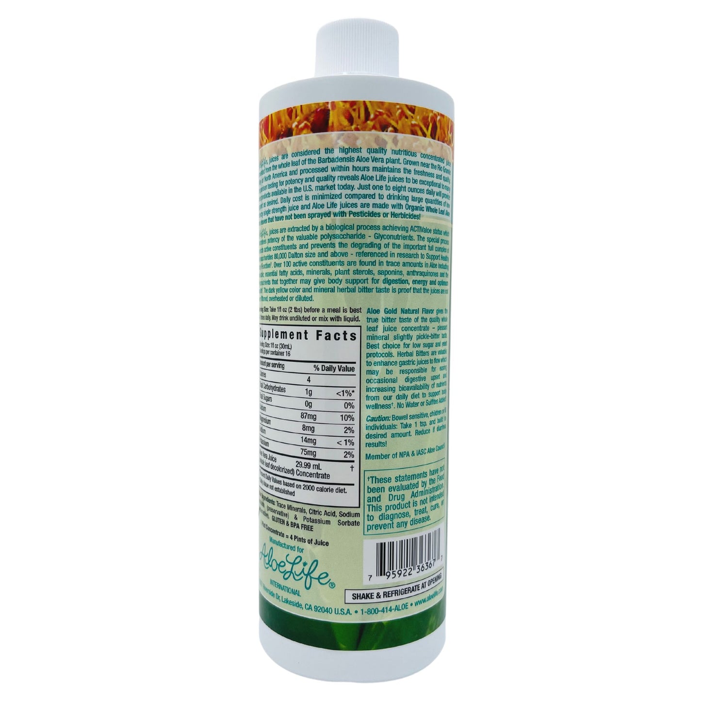 Aloe Gold Whole Leaf Juice Concentrate