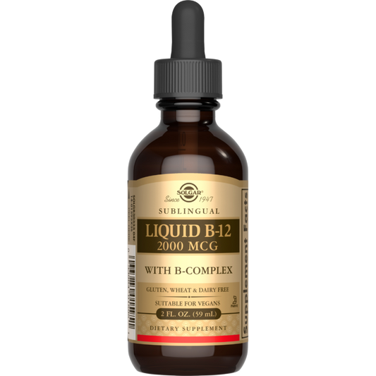 Solgar Sublingual Liquid B-12 2000 mcg with B Complex