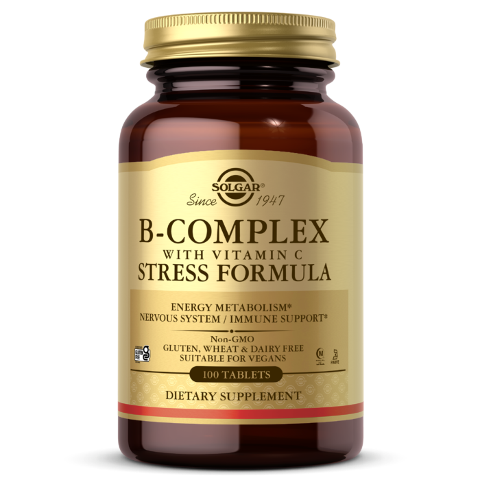 Solgar B Complex with Vitamin C Stress Formula 100 Tablets