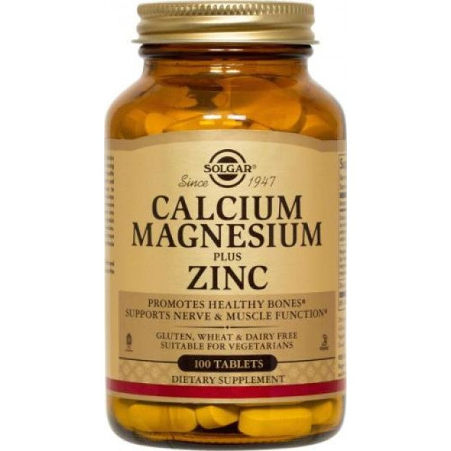 Solgar Calcium Magnesium plus Zinc 100 Tablets