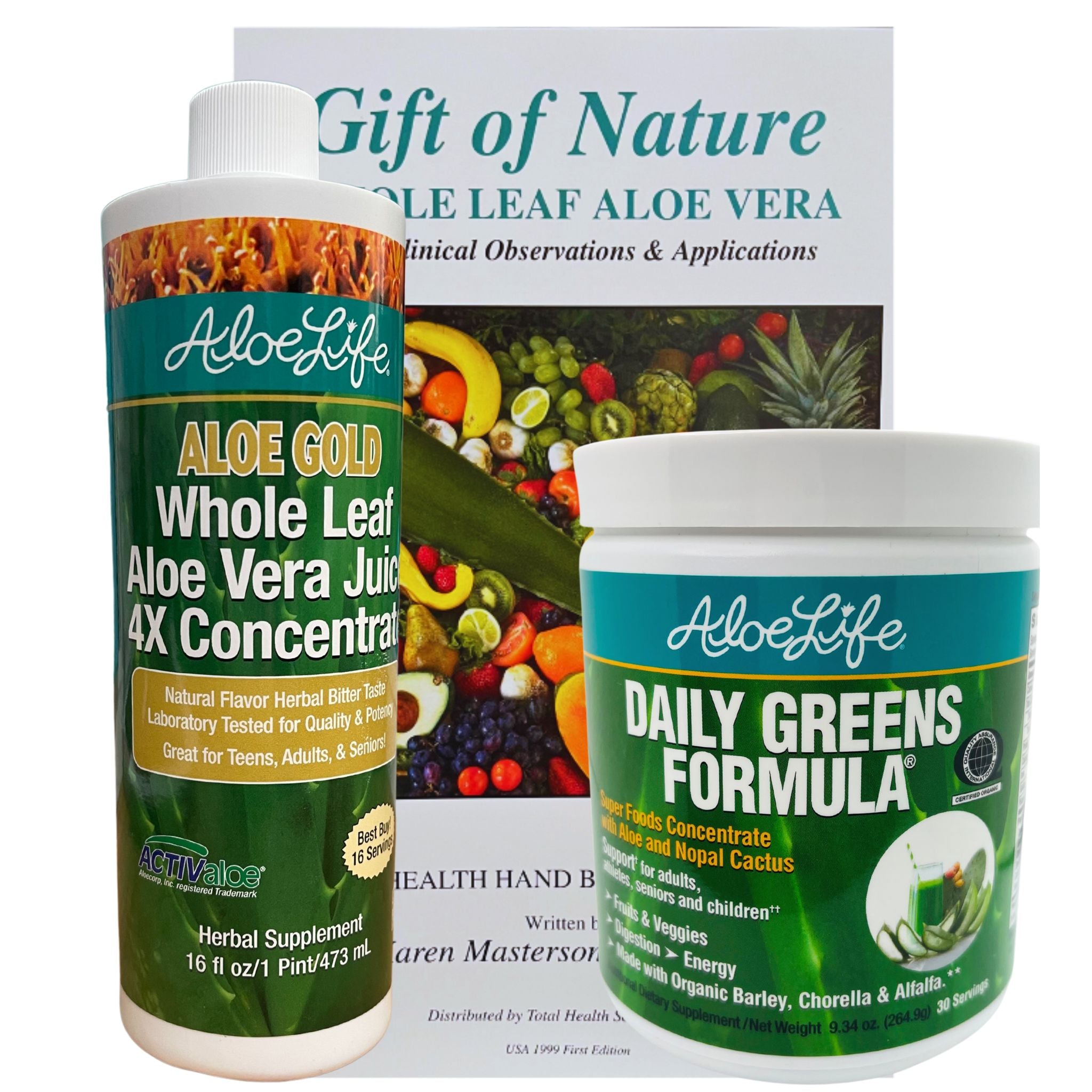 Pre Code Daily Essentials Daily Essentials Bundle - 15% DISCOUNT Aloe Gold Pt and Daily Greens 9 ...