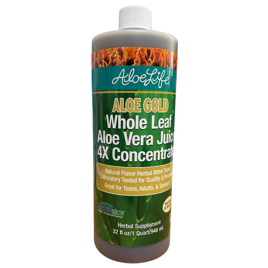 Aloe Gold Whole Leaf Juice 4X Concentrate