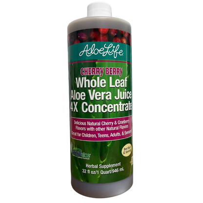 Cherry Berry Whole Leaf Aloe Juice 4X Concentrate  Aloe Life