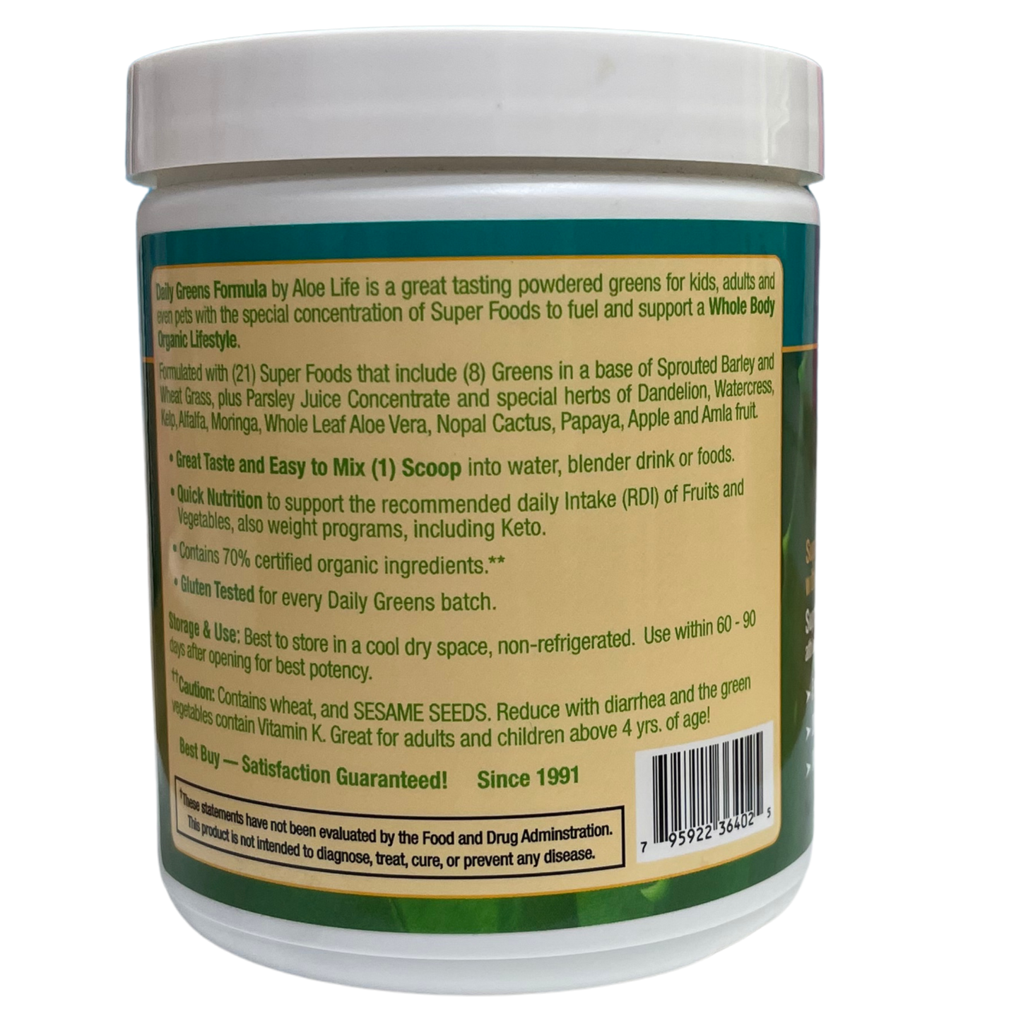 DAILY GREENS TABLETS OR DAILY GREENS POWDER! Daily Greens Formula 9.34oz Powder and Daily Greens Formula 210 Tablets
