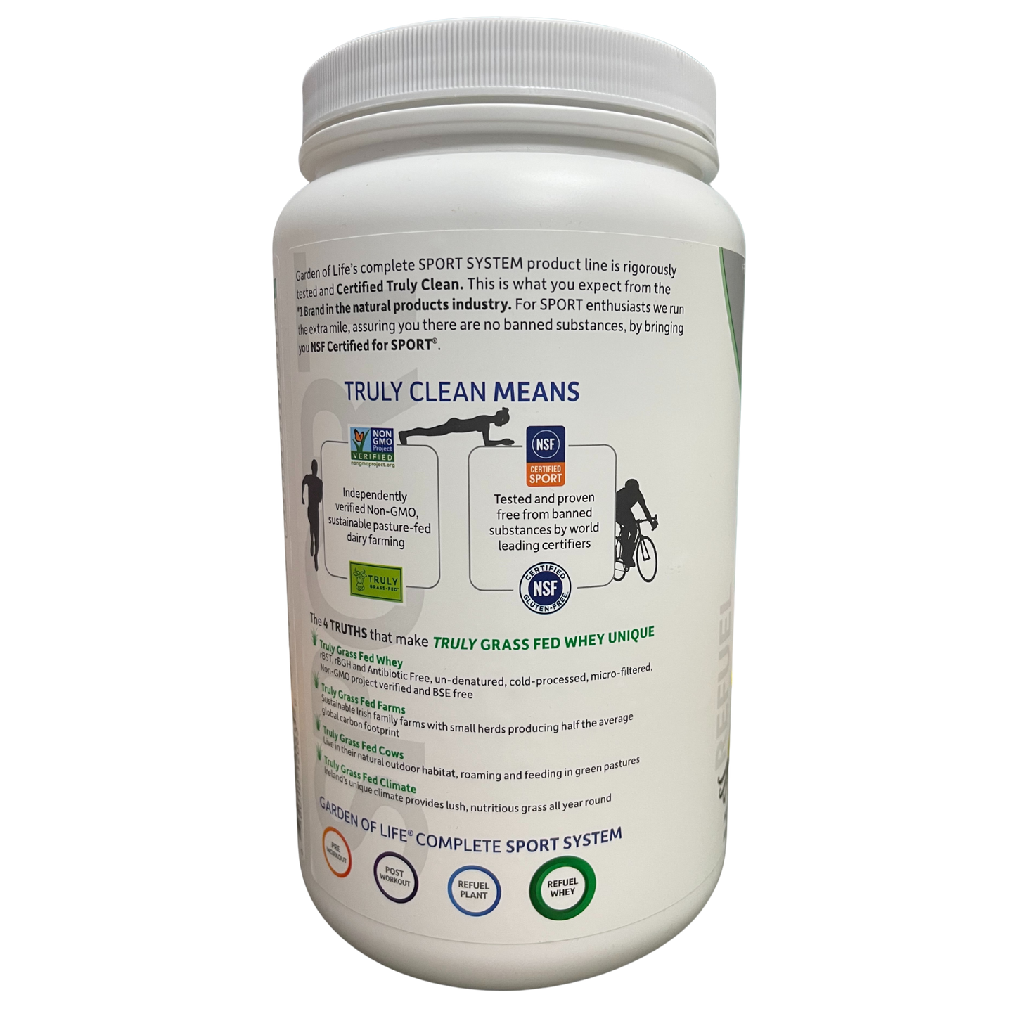 Garden of Life Sport Certified Grass Fed Whey Protein Powder Vanilla