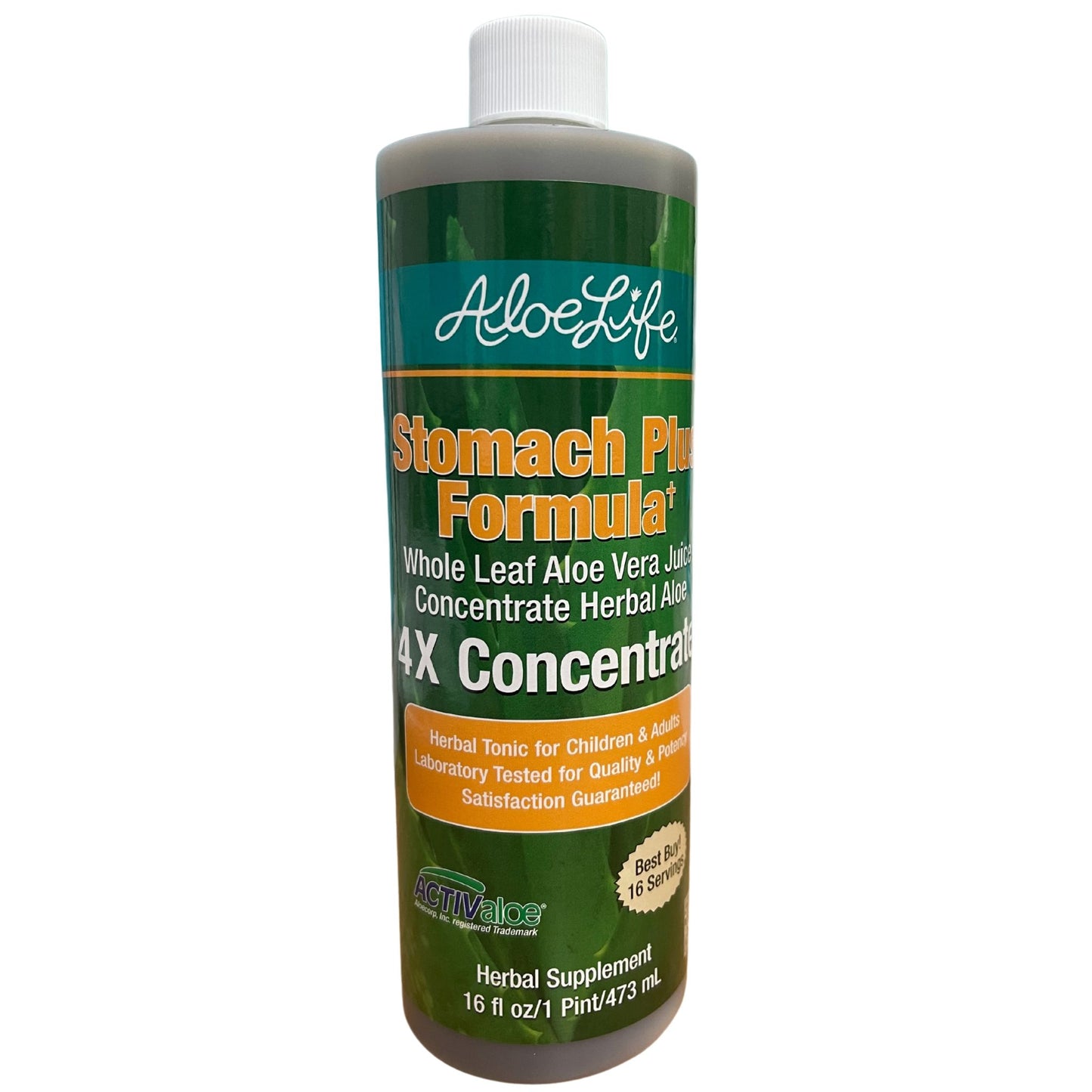 Stomach Plus Advanced Formula Whole Leaf Aloe Vera Juice 4X Concentrate & Herbal Extracts