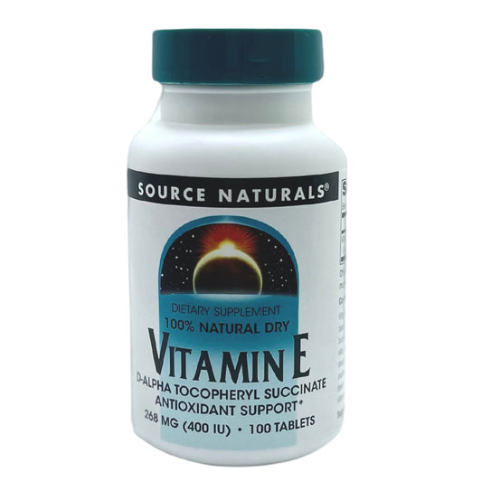 Source Naturals Vitamin E 100 Tablets