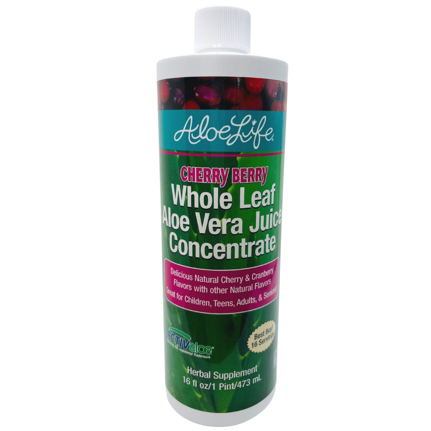 Cherry Berry Whole Leaf Aloe Juice Concentrate