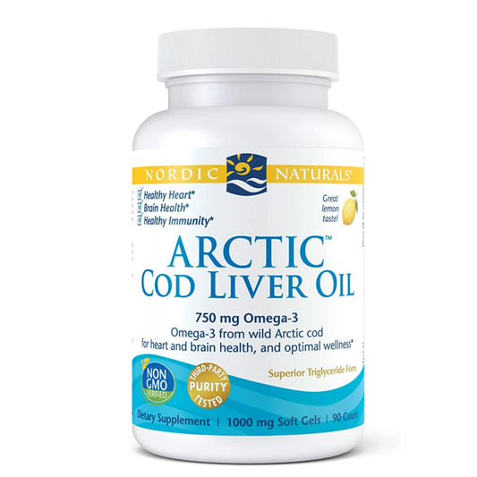 Nordic Natural Arctic Cod Liver Oil 750mg Omega-3 90 Soft Gels