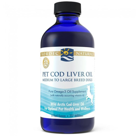 Nordic Naturals Pet Cod Liver Oil 8oz Medium To Large Breed Dogs